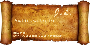Jedlicska Lelle névjegykártya